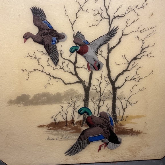 Grace B. Gilmore Design Mallards Ducks Eight-Sided Tray - Picture 2 of 5